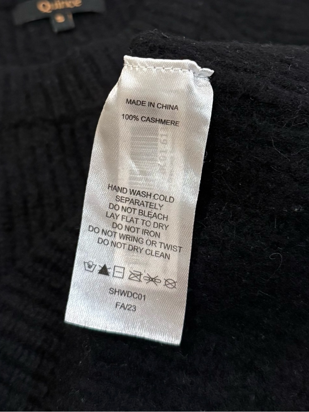 Quince Black Crewneck Sweater - Picture 9 of 10